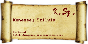 Kenessey Szilvia névjegykártya